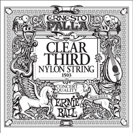 Струна для акустичних гітар ERNIE BALL Palla Nylon Clear 3 P01503, image 